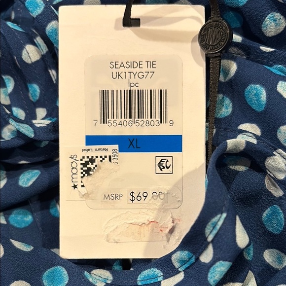 DKNY Seaside Tie blouse - New with Tags - - Picture 3 of 4